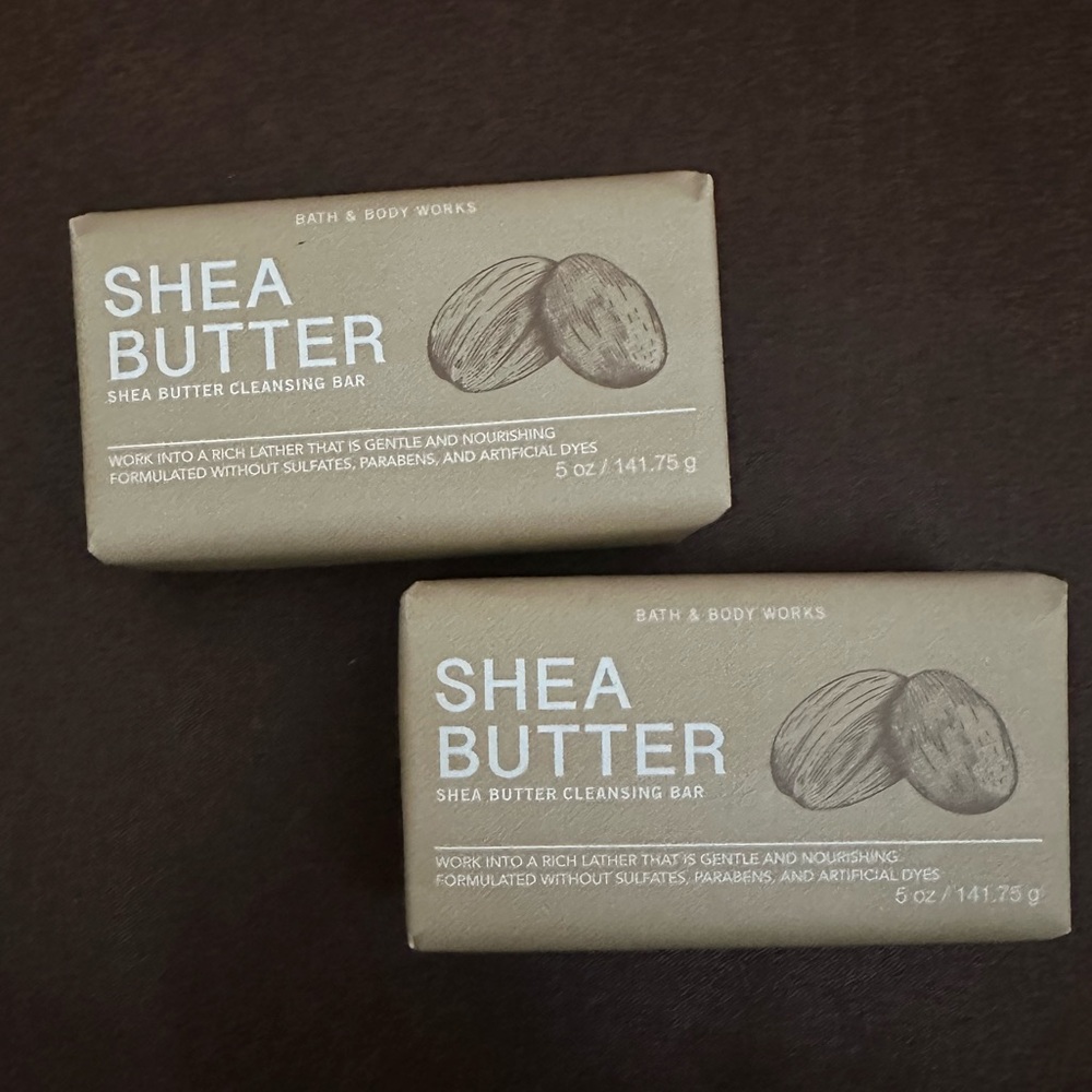 Bath and Body Works Shea Butter Cleansing Bar Soap, Set of 2